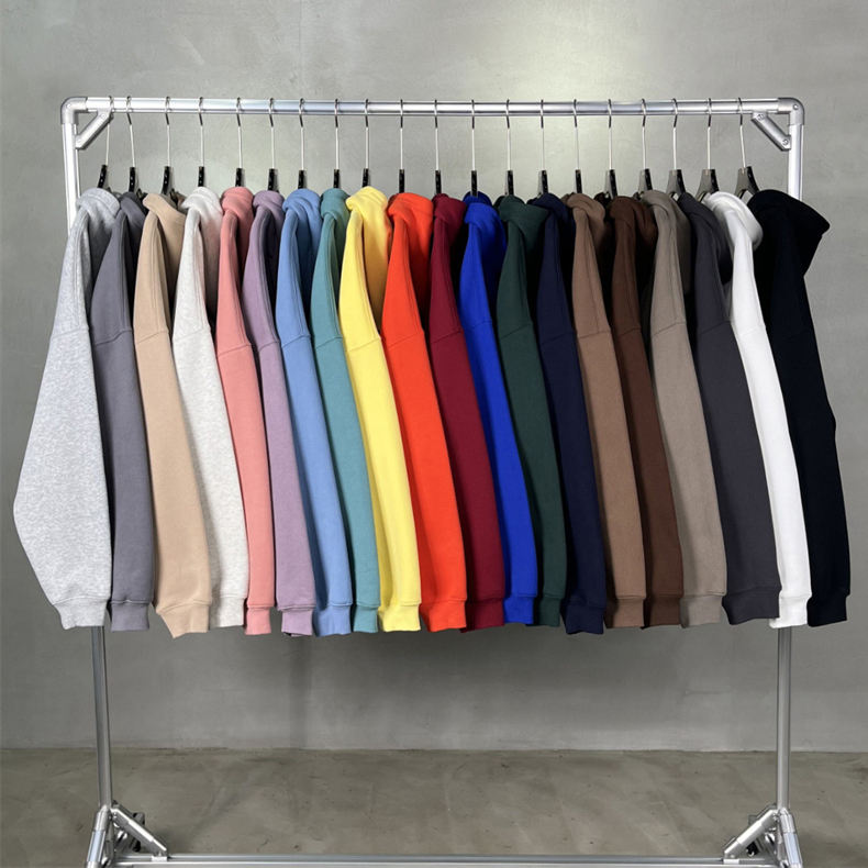 Wholesale Men's Clothing Hoodies Sweatshirts Custom Logo Top Quality Cotton French Terry Pullover Hoodie for Men