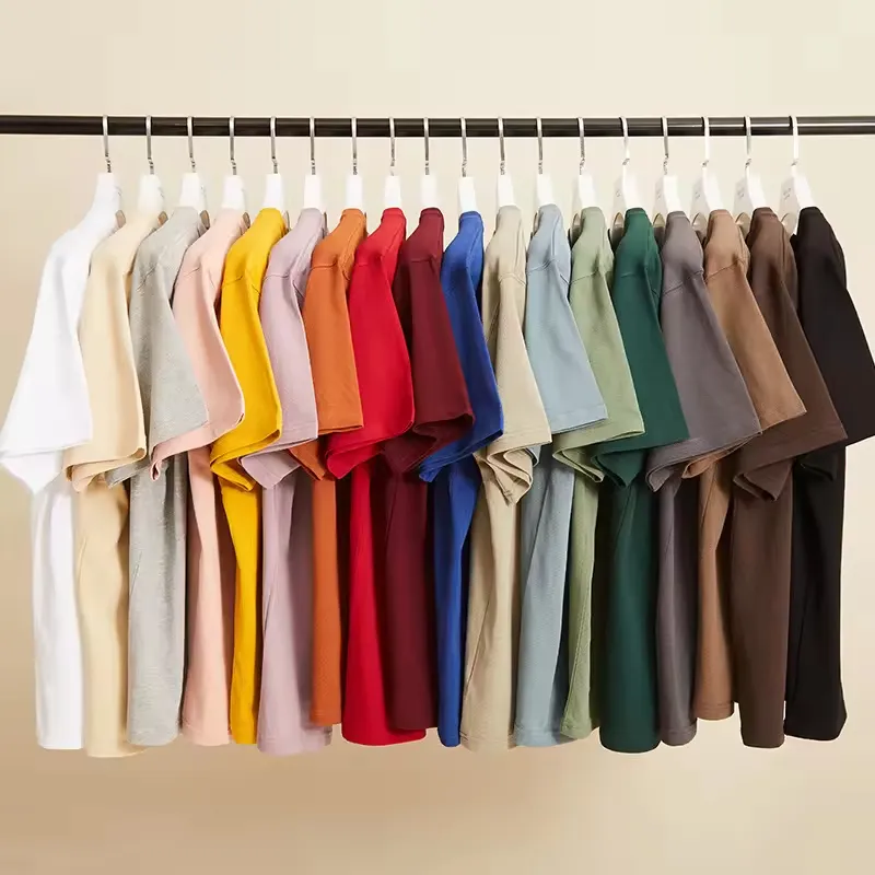 Men's Tee Shirts High Quality 280gsm Top Quality T-shirts Mens Oversized Wholesale Custom Private Label 100% Cotton Blank T Shirts