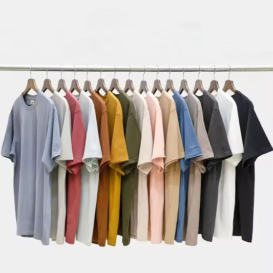 Wholesale Top Quality 280gsm Men's Tee Shirts Oversized Printed T-shirt Wholesale Custom 100% Cotton Blank T Shirts for Men